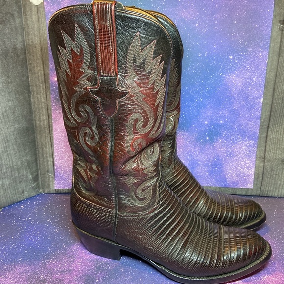 Lucchese Other - Lucchese lizard cowboy boots Sz 8.5